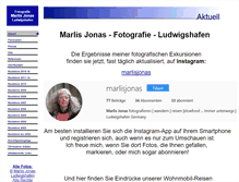 Tablet Screenshot of marlis-jonas.de